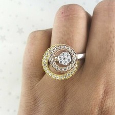 Two Circle Spinning Ring 2Ct