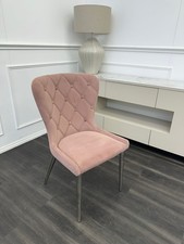 FV Donnie Pink Velvet Standard Dining Chair (Choose Quantity)