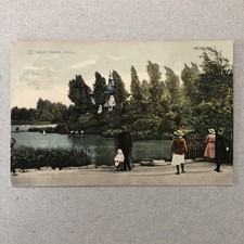 Hull, West Park  -  Old Picture Postcard. Posted Early 1900’s.