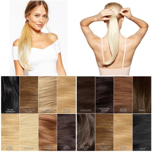 Hershesons invisible ponytail - invisible,