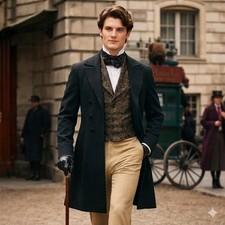 New Men's Black Victorian