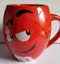 M&M World Large red Barrel Mug