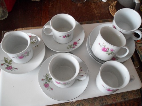 Cup and saucer - and,
