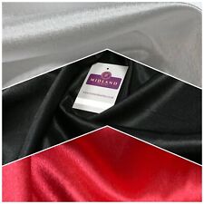 £2.75 Plain Crepe Back Liquid Silky Smooth Satin Dress Fabric 150 cm MA1248 Mtex