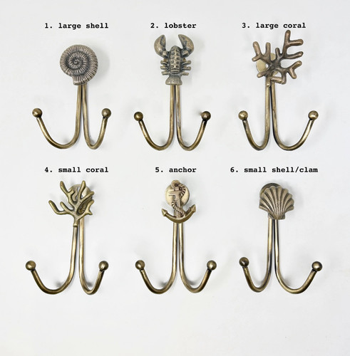 Double antique brass sea - antique, sea-life
