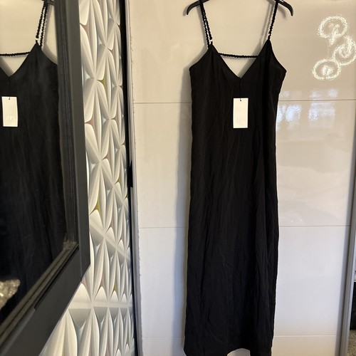 Zara black strappy maxi summer - strappy,
