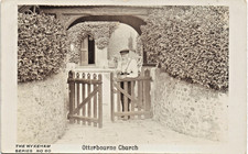 Otterbourne near Eastleigh. Church # 60 in Wykeham Series. Old Man & Lych Gate.