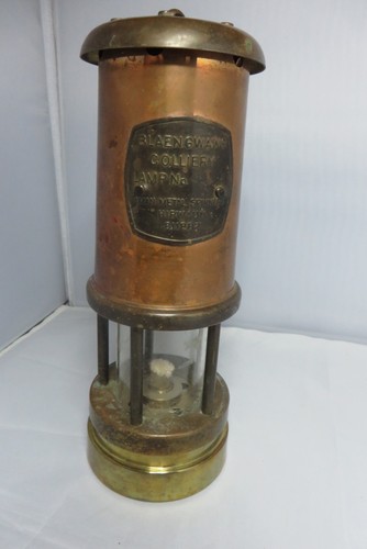 Welsh miners lamp blaengwawr - miners,