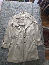 Women's Beige Trench Coat Size 12