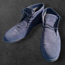 Blue Suede Chukka Boots Men's