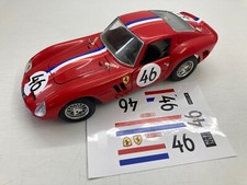 STICKERS FOR FERRARI GTO BURAGO #46 - 1/24 or 1/18 NO DECAL STICKER DCS045