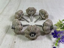 Set 6 Vintage Ceramic Kitchen Bathroom Bedroom Cupboard Drawer Door Knob Handle