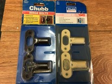 CHUBB HINGE BOLTS WS12, 2 BOLTS FOR ALL HINGED WOODEN DOORS RRP. £35