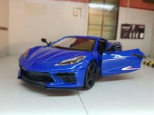 Chevrolet Corvette C8 Stingray Blue 2020 1:24 Scale Model Car Diecast Motormax