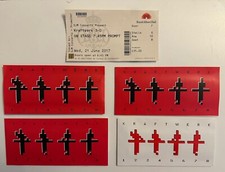KRAFTWERK : 4 RARE 3D GLASSES AND CONCERT TICKET ALBERT HALL JUNE 21 2017