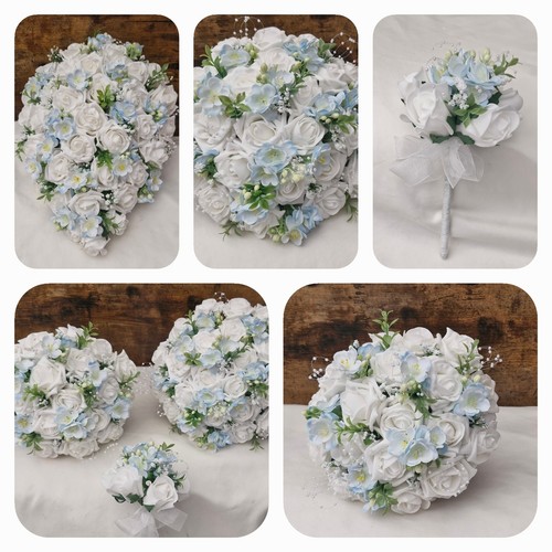 Blue ivory white - blue,