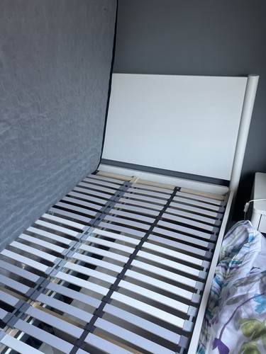 Ikea tonstad grey double bed - grey,