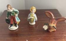 Vintage Porcelain Figurine, Goebel Rabbit And Half Doll