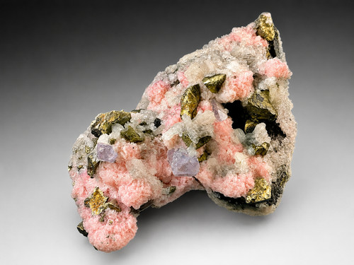 Rhodochrosite chalcopyrite - rhodochrosite,