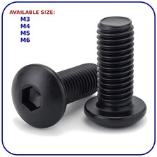 Button Head Allen Bolts Black