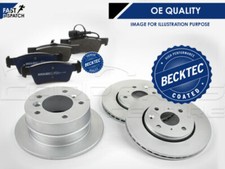 BBD4315 PREMIUM FRONT 288mm VENTED BORG BECK COATED BRAKE DISCS PADS SET
