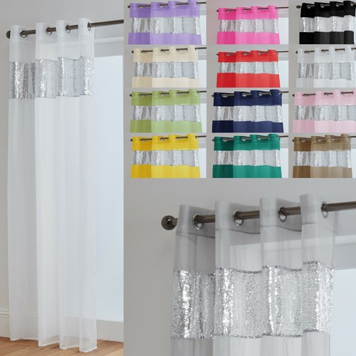 Sparkle voile eyelet curtain - sparkle,