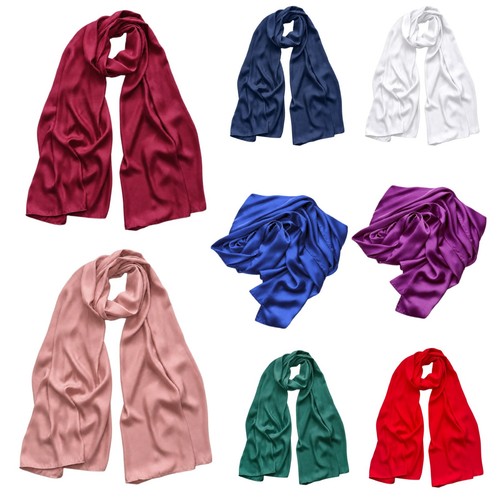 Satin silk scarf for women - satin,