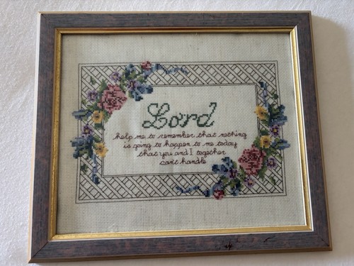 Vintage cross stitch sampler - stitch,