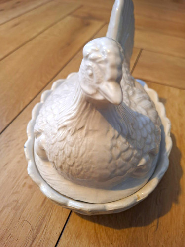 White ceramic porteirion - white,