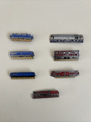 Vintage train enamel pin