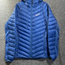Berghaus Tephra Stretch Down Jacket Hybrid Blue Men's XL Hydrodown 600 Puffer