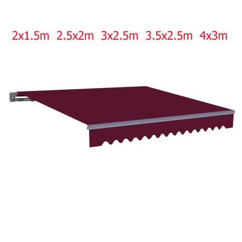 Retractable manual awning - retractable,