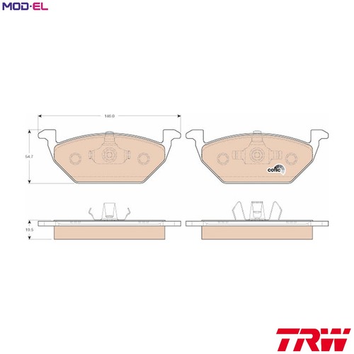 Brake pad set - brake,