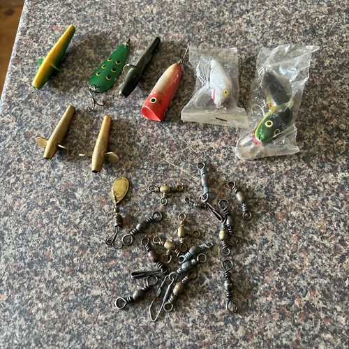 Vintage fishing lures two old - vintage,