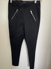 Hardly Worn Marks And Spencer Collection Black Treggings.trousers.skinny.uk 8 S