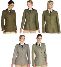 CALDENE LADIES HICKSTEAD TWEED WOOL SHOW HACKING HORSE RIDING SHOWING JACKET