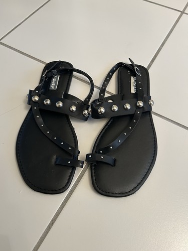Black sandals - black,