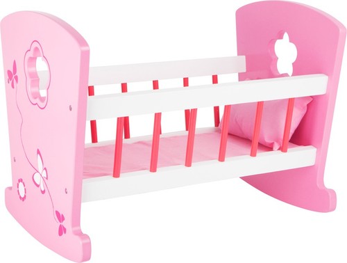 Wooden doll bed cradle - wooden, doll's