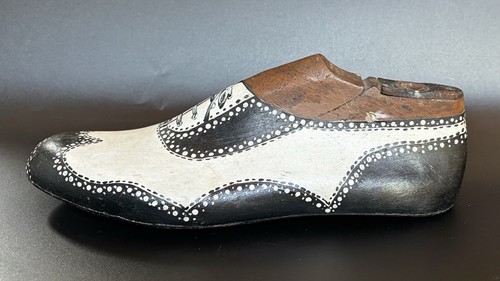 Vintage hand painted shoe - vintage,
