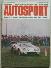 AUTOSPORT Magazine 21 NOV 1974