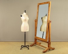 Antique large cheval mirror - cheval,