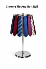 Chrome Tie & Belt Stand
