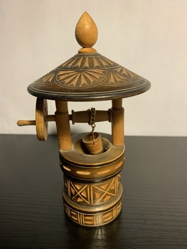 Hand carved wooden - hand, well