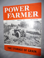 Power Farmer Magazine February 1950 - Wear & Tear But A Good Read & Nice Adverts