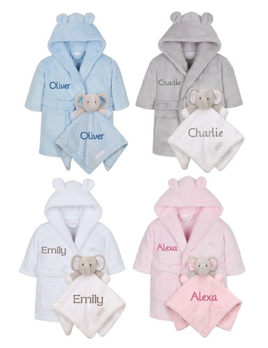 Personalised baby robe - personalised,