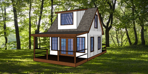 Small cabin ft gable - 16, 16