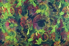 Green Celtic Dragon fabric 