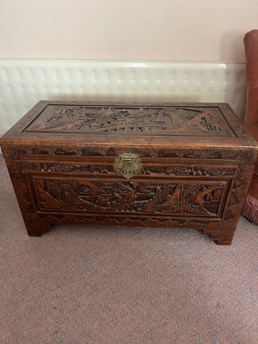 Original hand carved antique - carved,