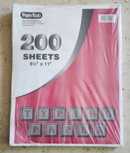 Pen tab typwriter paper - tab, 200