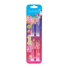 Brush-Baby KidzSonic Rocket & Unicorn Replacement Brush Heads (4 Pack) 3+ Years